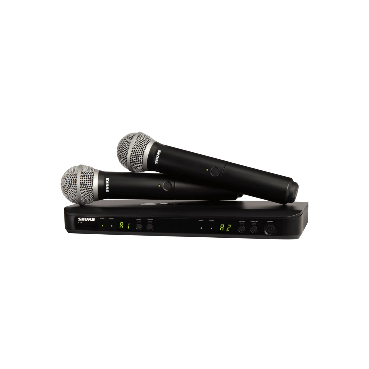 Shure dual vocal system with PG58 handheld transmitter (Ch38-40)