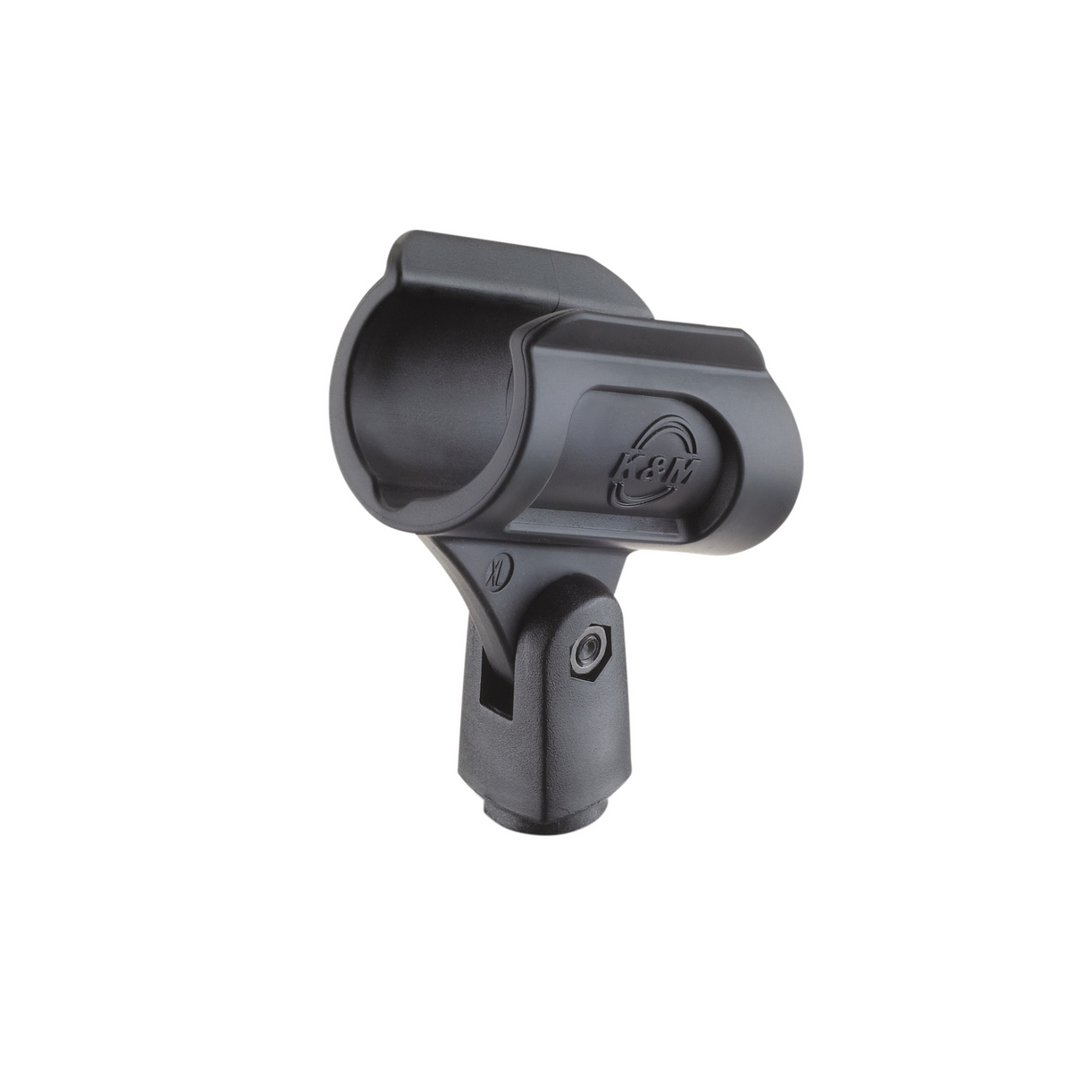 K&M 85070 rubber microphone clip, 3/8in & 5/8in; for large diameter microphones (34mm-40mm)