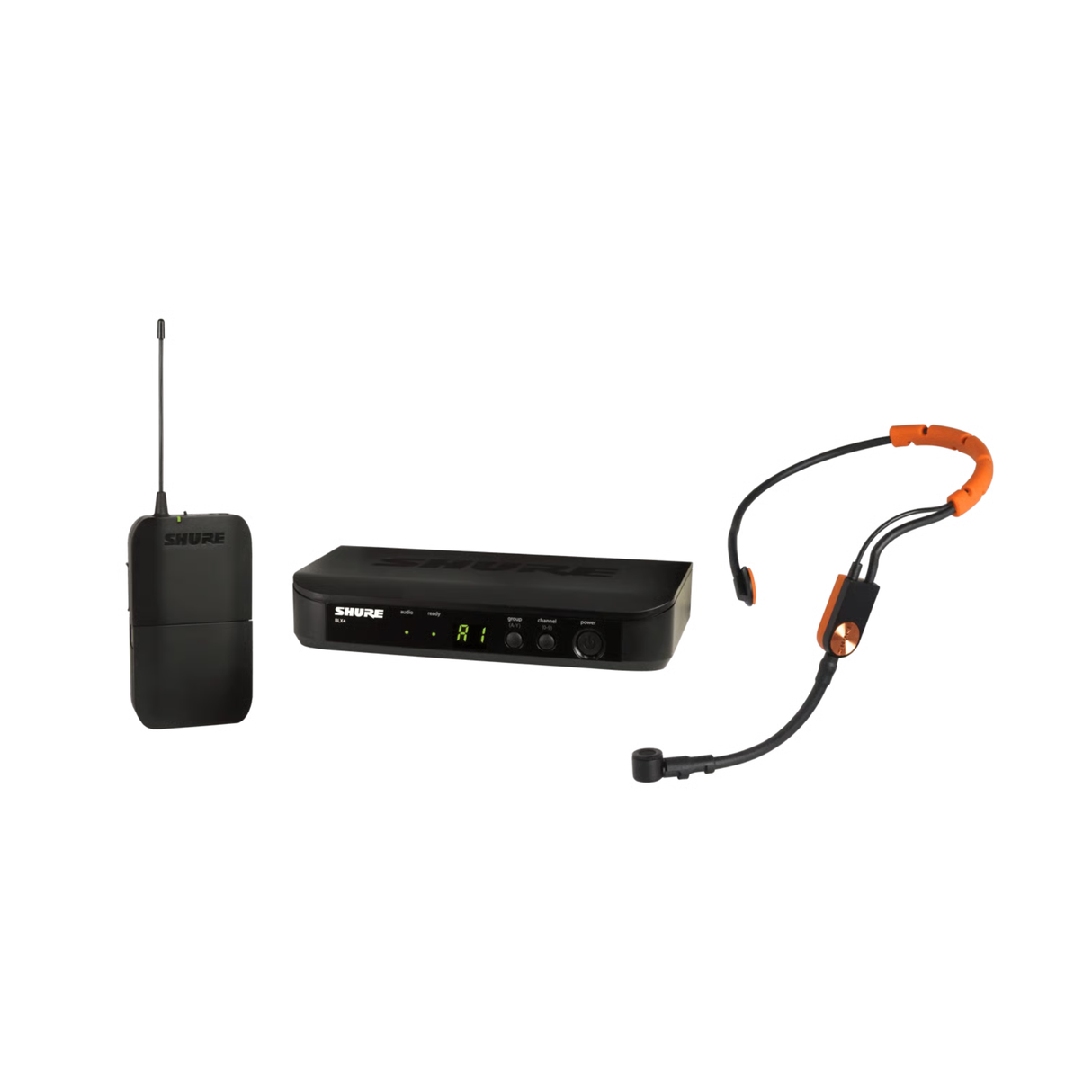 Shure BLXR Wireless System with BLX1 Bodypack and SM31FH Headset (Rack Mount)