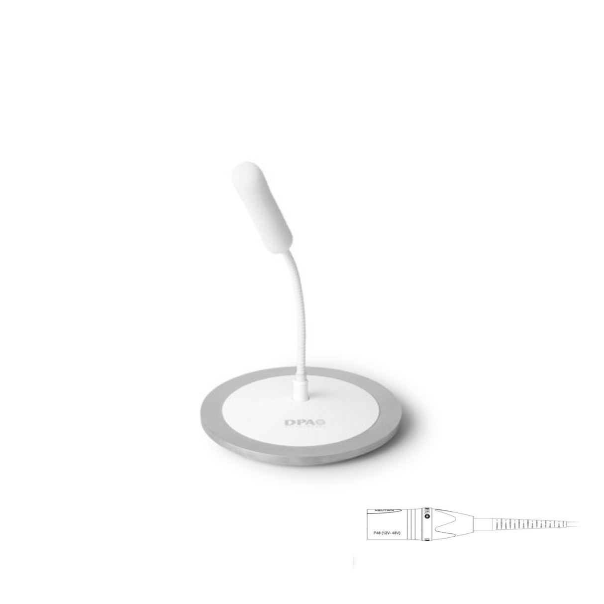 DPA 4098 CORE Supercardioid Ceiling Mic, 16 cm (6 in), White,  XLR, P48