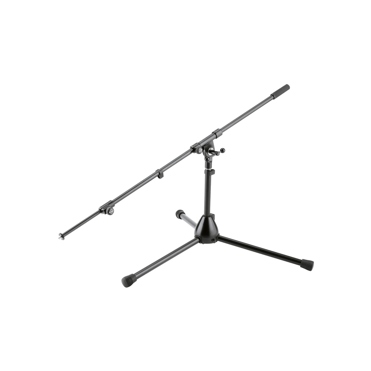 K&M 255 low-level microphone stand complete with t-bar 2-piece boom, black