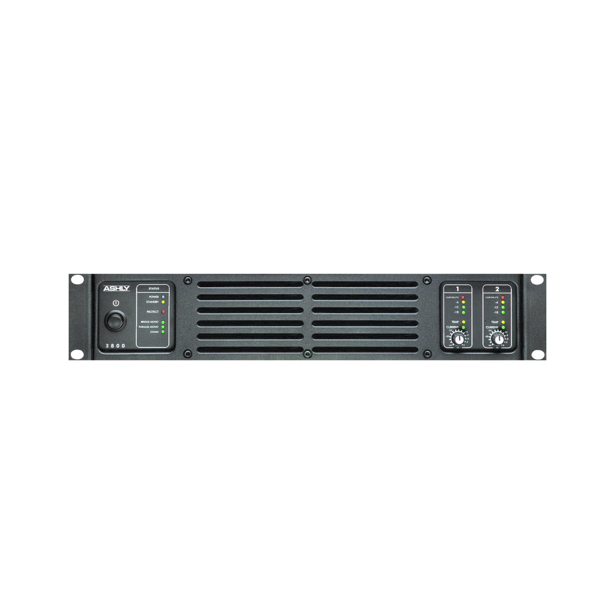 Ashly 2x1900W per channel into 4 ohms, 2RU