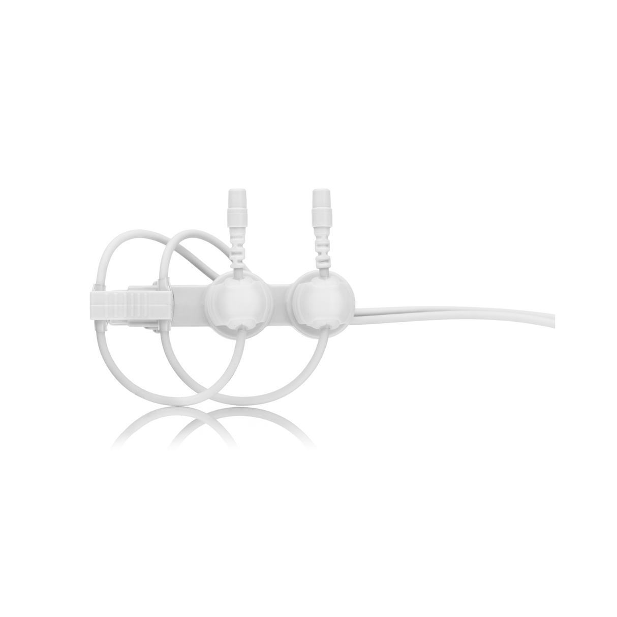 Countryman double isolation clip, white