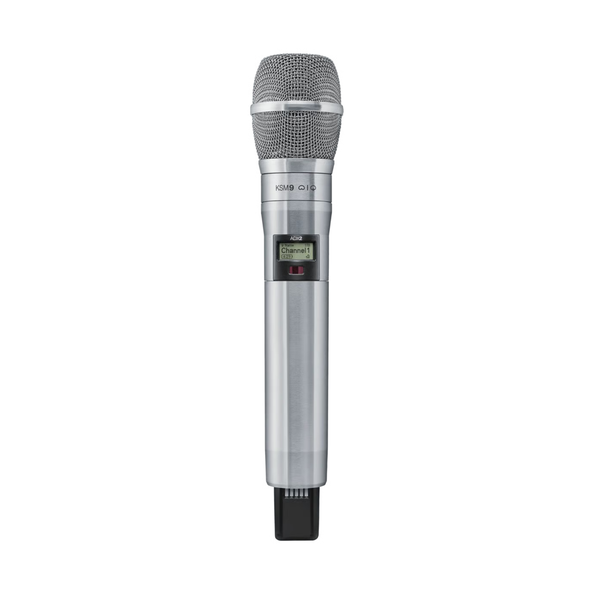 Shure ADX2/K9 Axient Digital handheld transmitter with KSM9 capsule (470-636 MHz) (nickel)