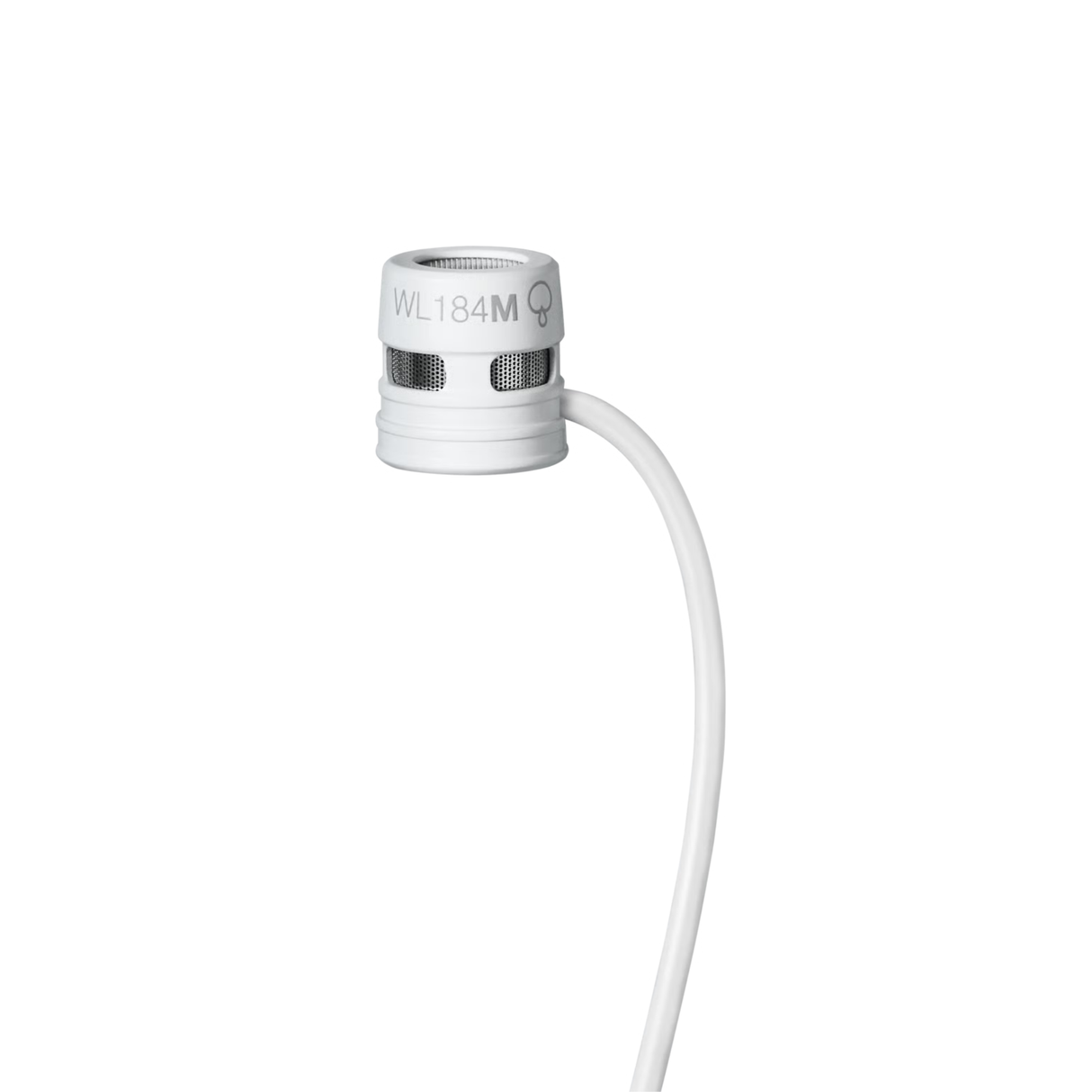 Shure WL184MW/S-LM3 Low-profile Supercardioid Lavalier Microphone, Lemo, white