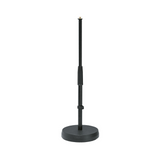 K&M 233 adjustable combination table and floor microphone stand with heavy base, maximum height 580m