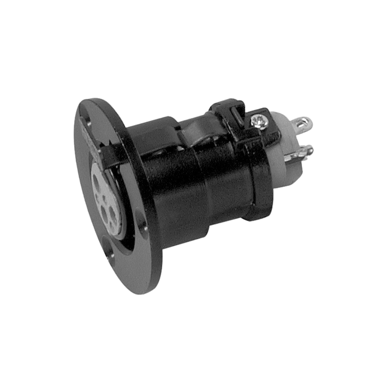 Sennheiser MZT 30 Flush mounting socket for MZH goosenecks, 3-pin XLR-F, black