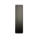 K&M 49483 steel ventilation panel, tight perforated steel, 3U, black