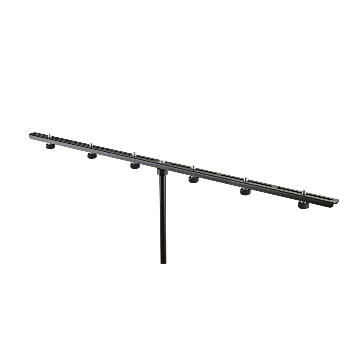 K&M 23560 6 slot microphone bar, black