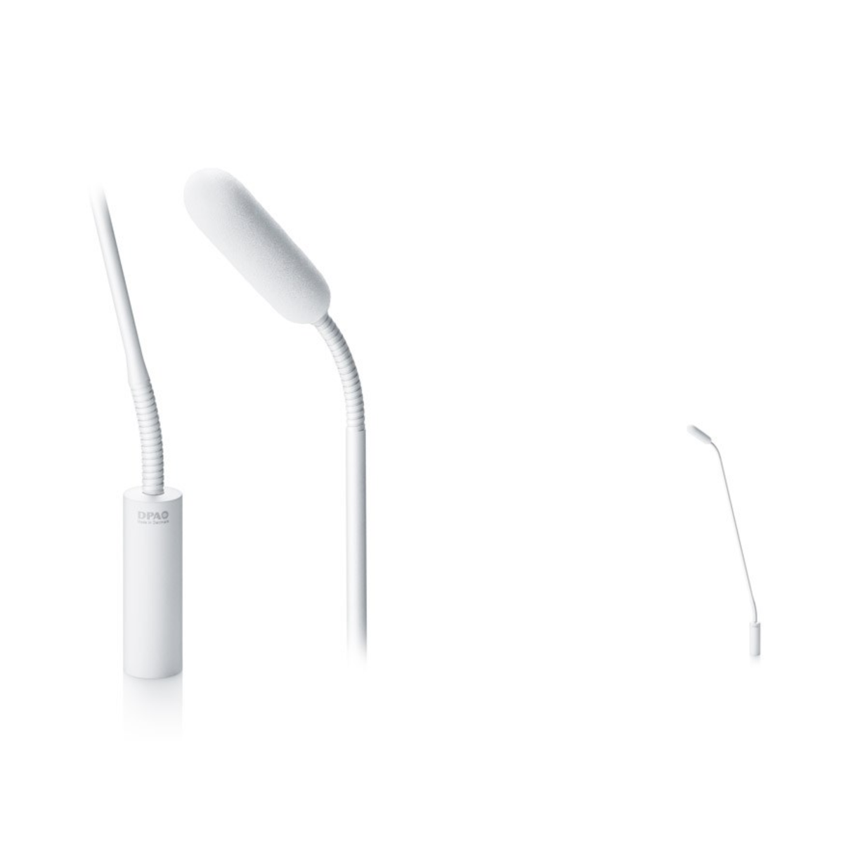 DPA 4098 CORE Supercardioid Mic, White, XLR, 47 cm (18 in) Boom, top and bottom Gooseneck