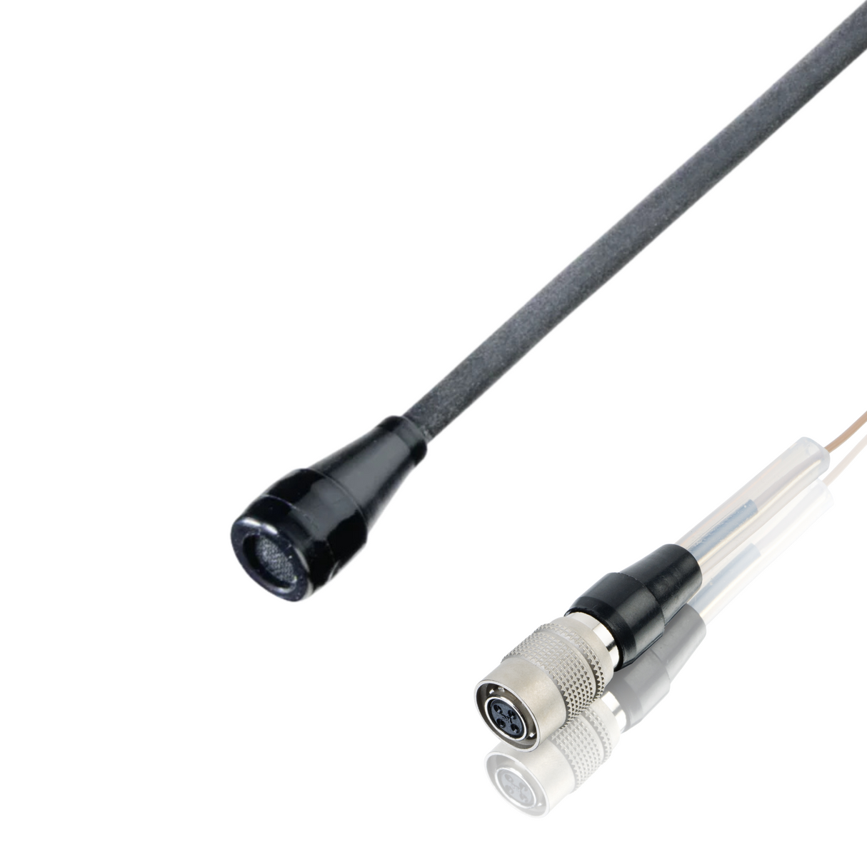 Countryman B3 (round) microphone wired for Audio Technica (4-pin Hirose), black