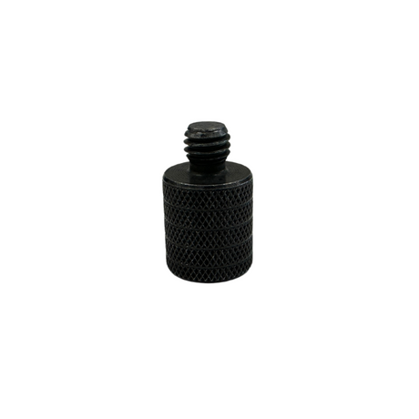 K&M 216 thread adaptor 5/8 inch internal thread, 3/8 external thread, black