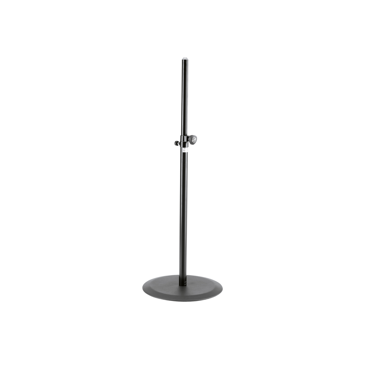 K&M 26735 speaker stand with round base, black