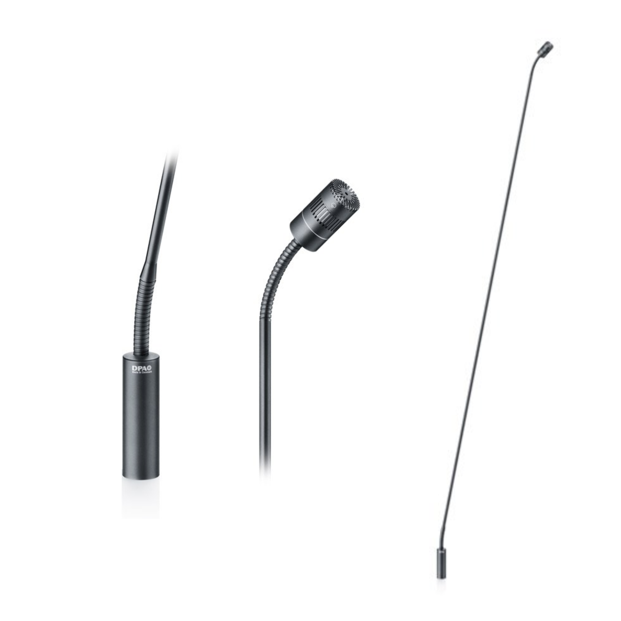 DPA 4018 Supercardioid Mic, Black, XLR, 122 cm (48 in) Boom, top and bottom Gooseneck