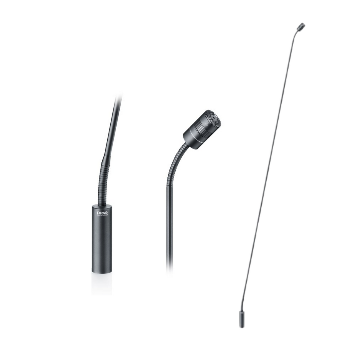 DPA 4011 Cardioid Mic, Black, XLR, 122 cm (48 in) Boom, top and bottom Gooseneck