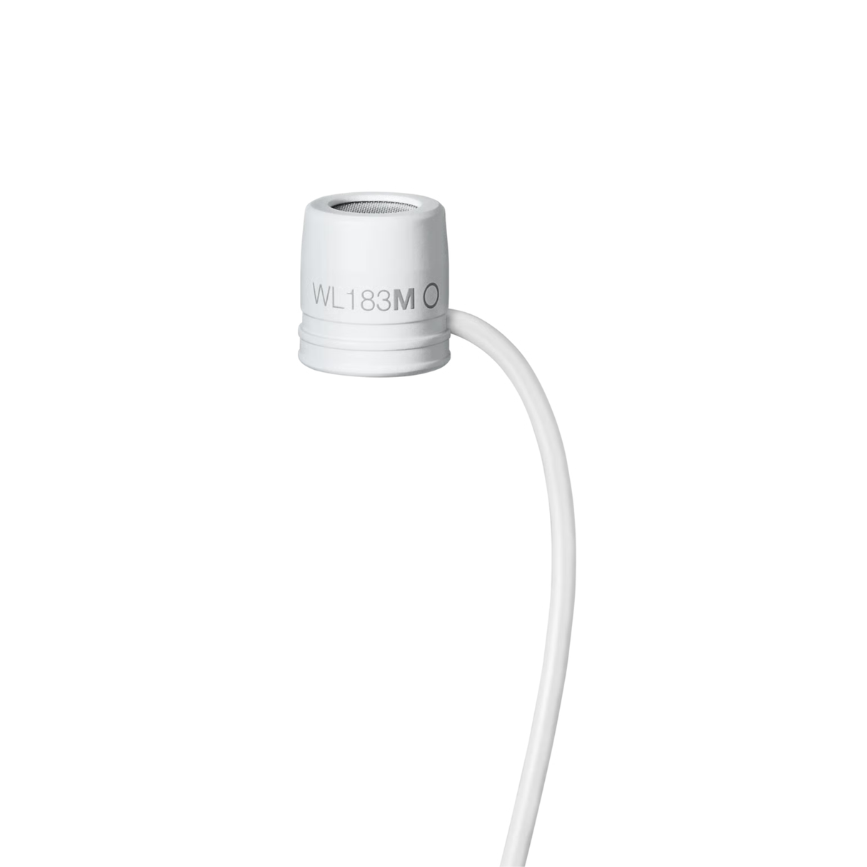 Shure WL183MW/O-LM3 Low-profile Omnidirectional Lavalier Microphone, Lemo, white