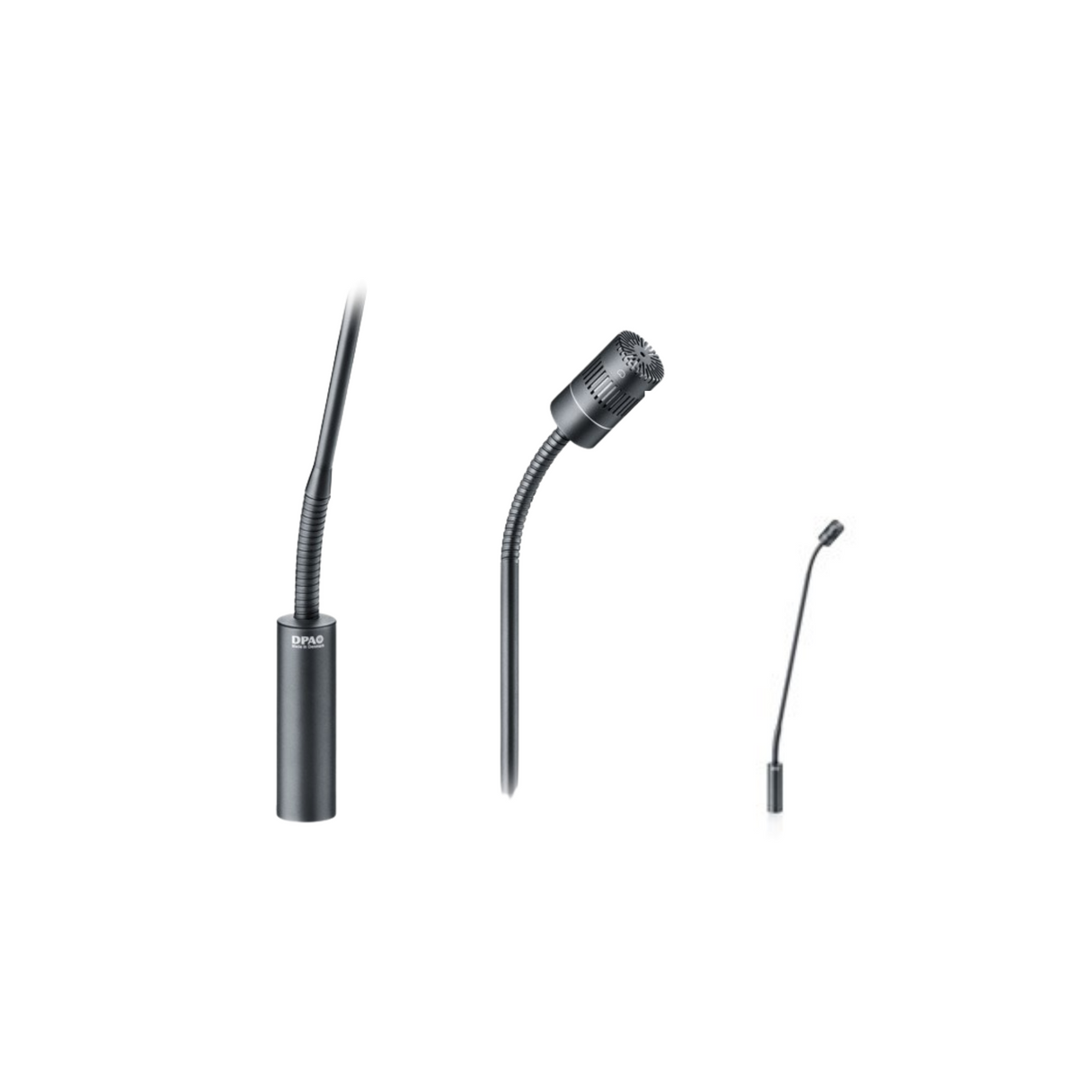 DPA 4011 Cardioid Mic, Black, XLR, 32 cm (13 in) Boom, top and bottom Gooseneck