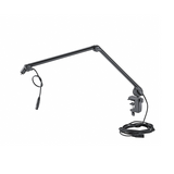 K&M 23860 microphone (Anglepoise style) adjustable desk arm with internal cable, black