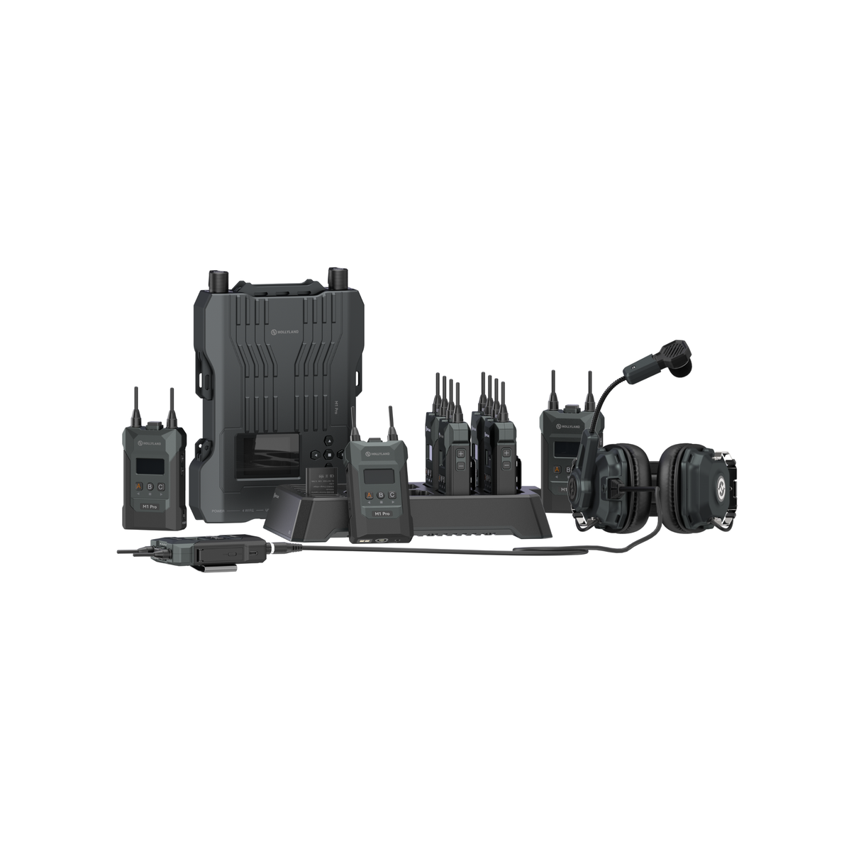 Hollyland Solidcom M1 Pro - 8 Dual Ear Headsets System