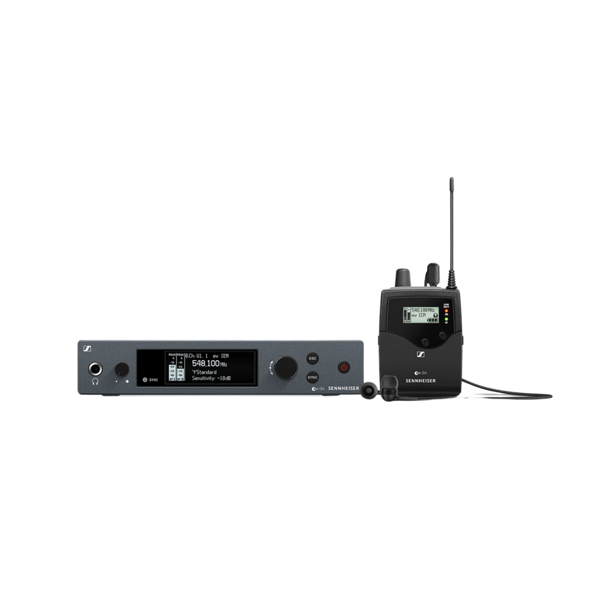 Sennheiser EW IEM G4-GB Wireless stereo monitoring set. Frequency 606-648MHz