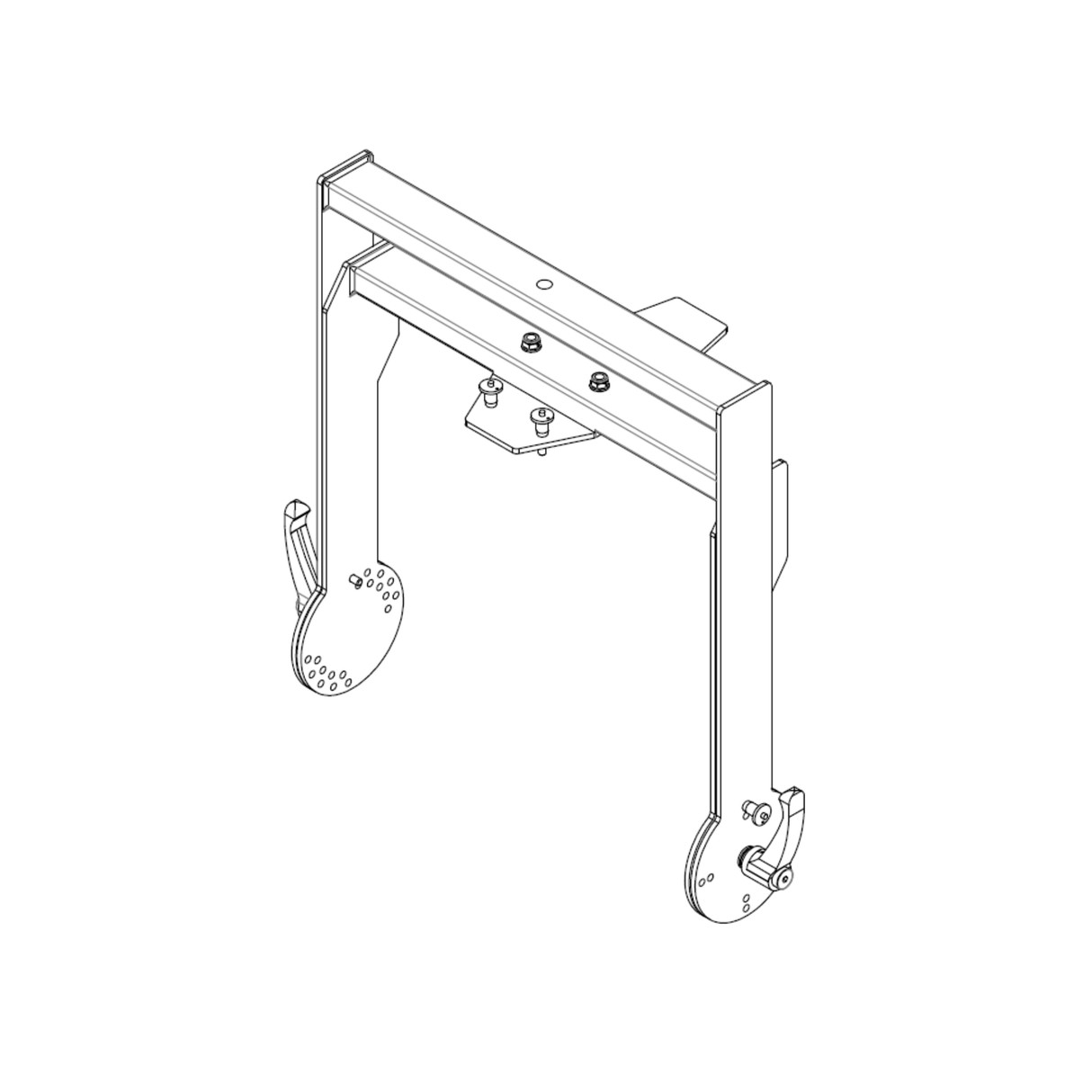 EM Acoustics FC-159v Vertical hanging cradle for EMS-159/156, White