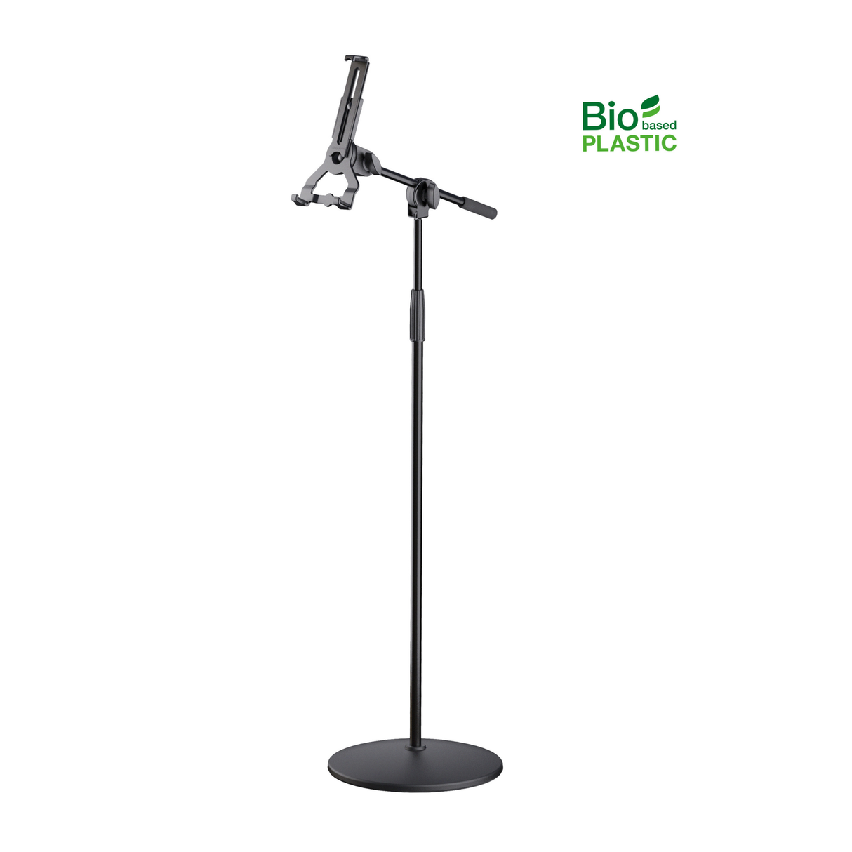 K&M 19789 Tablet PC stand with boom arm »Biobased«, black