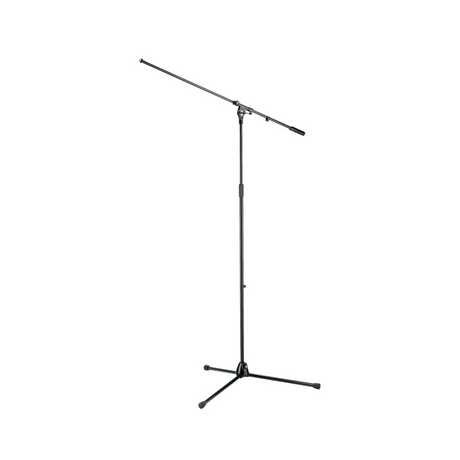 K&M 21021 overhead microphone stand complete with boom arm and t-bar, maximum height 2010mm, black