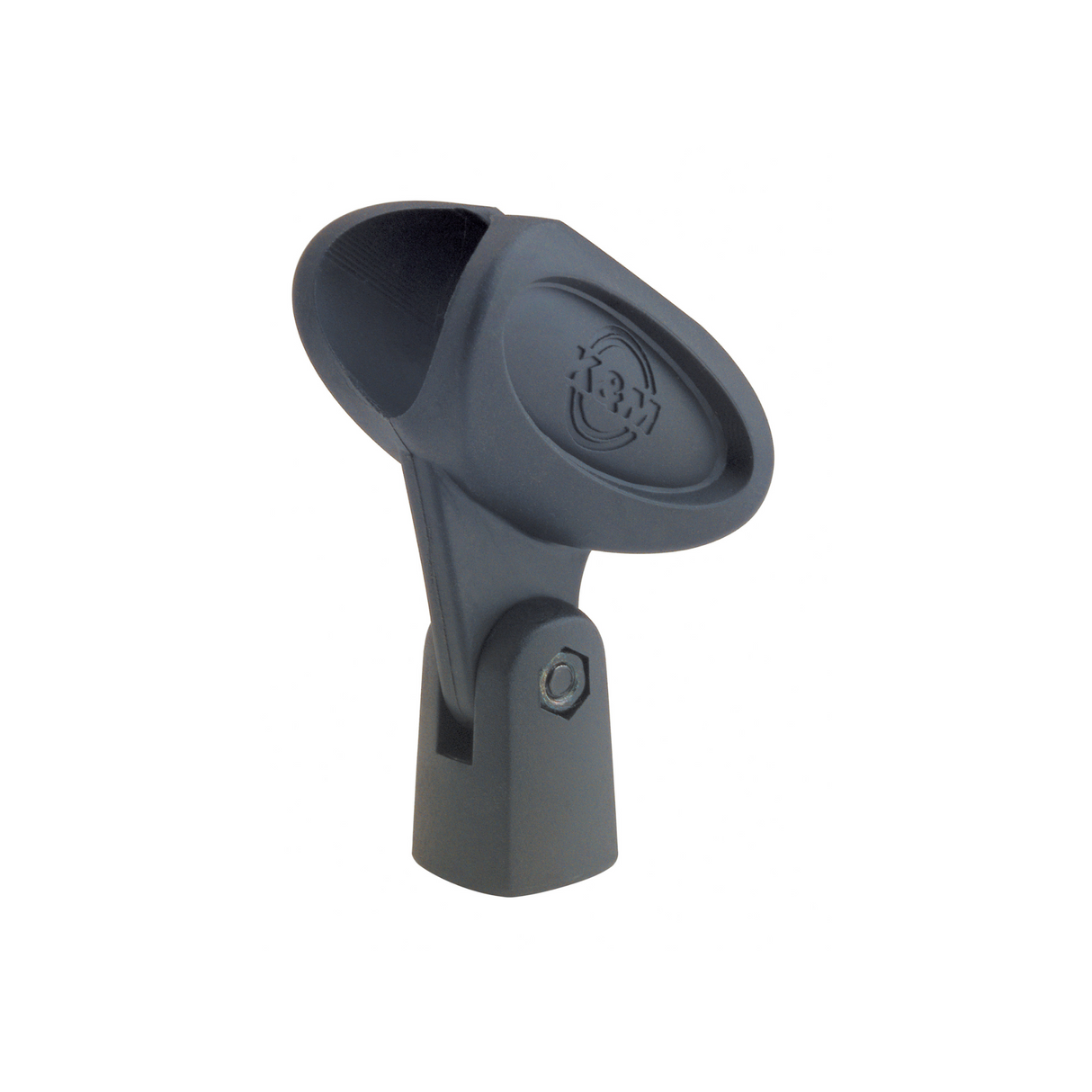 K&M 85060 rubber microphone clip, 3/8in & 5/8in; for large diameter microphones (34mm-40mm)