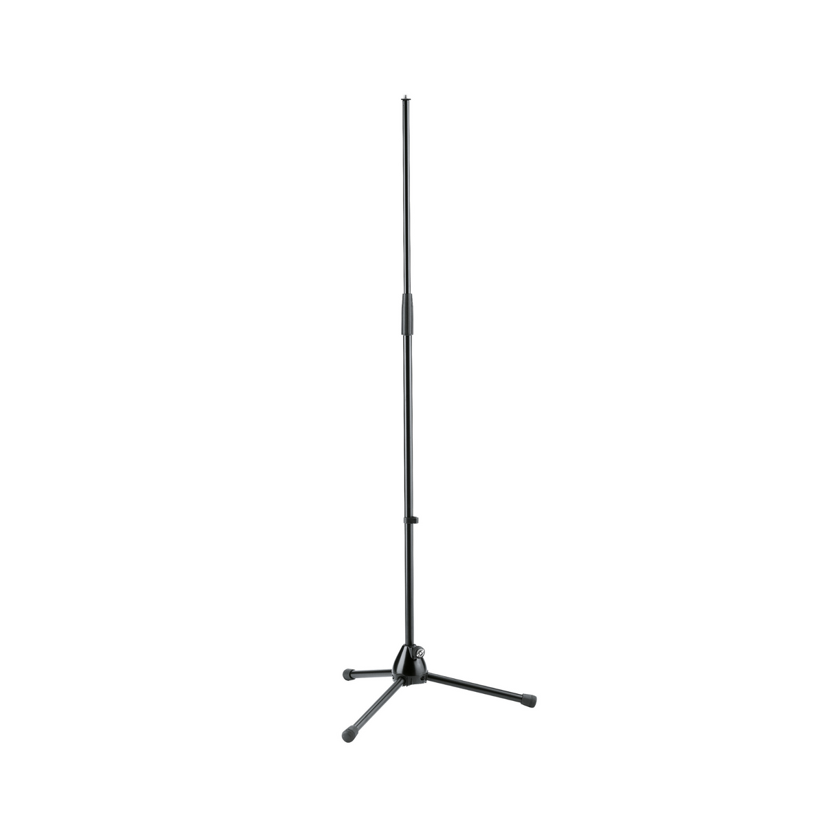 K&M 201/2 adjustable short-legged adjustable microphone stand, maximum height 1590mm, black