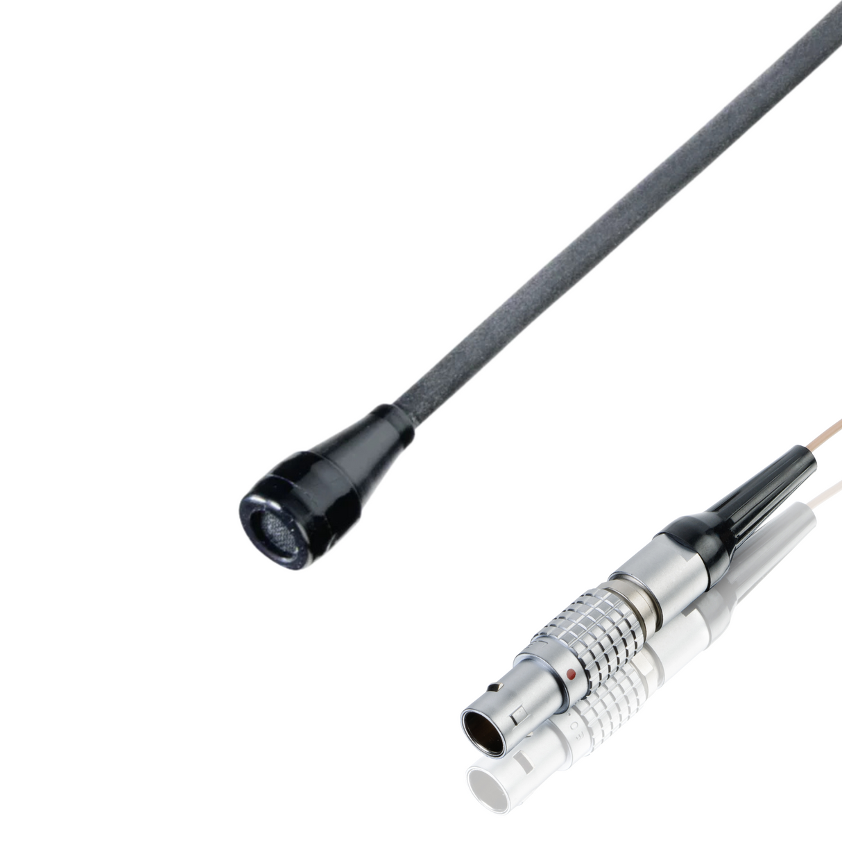 Countryman B3 (round) microphone wired for Trantec, black