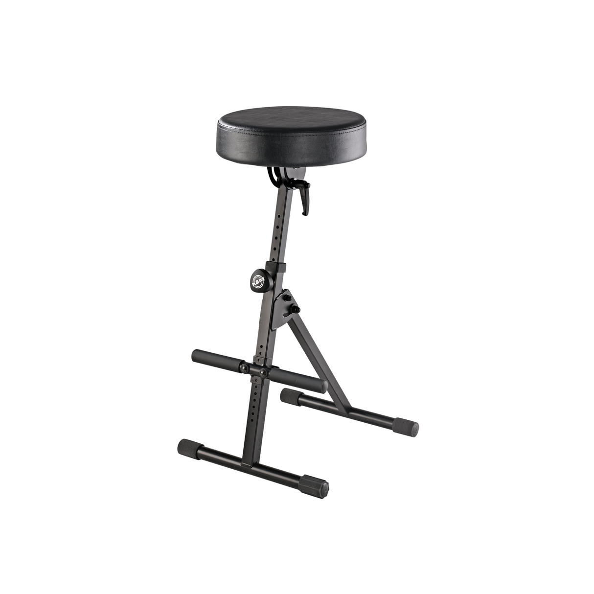 K&M 14061 pneumatic stool, black, imitation leather