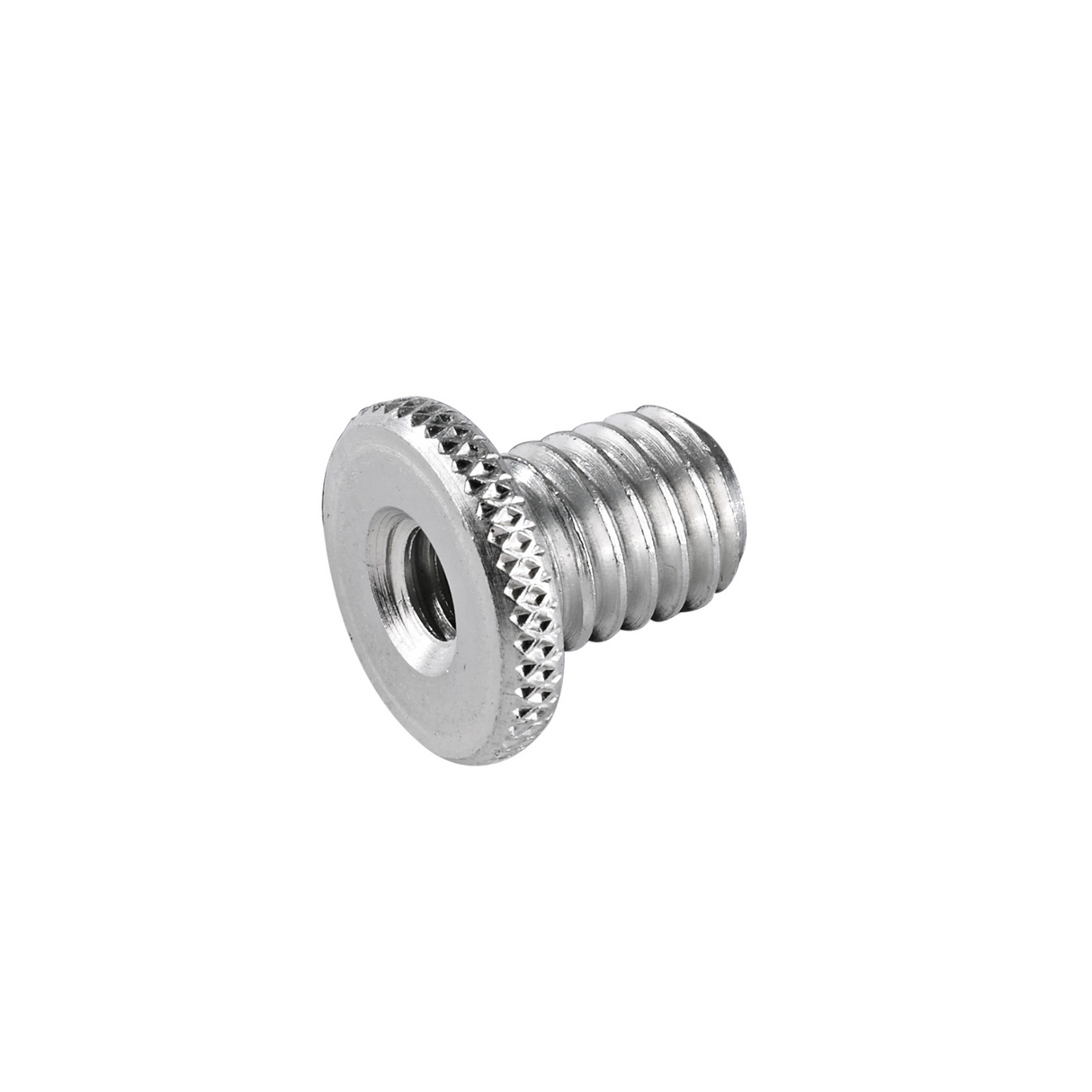 K&M 21770 thread adaptor, 1/4" internal thread and an 3/8" external thread, zinc-plated