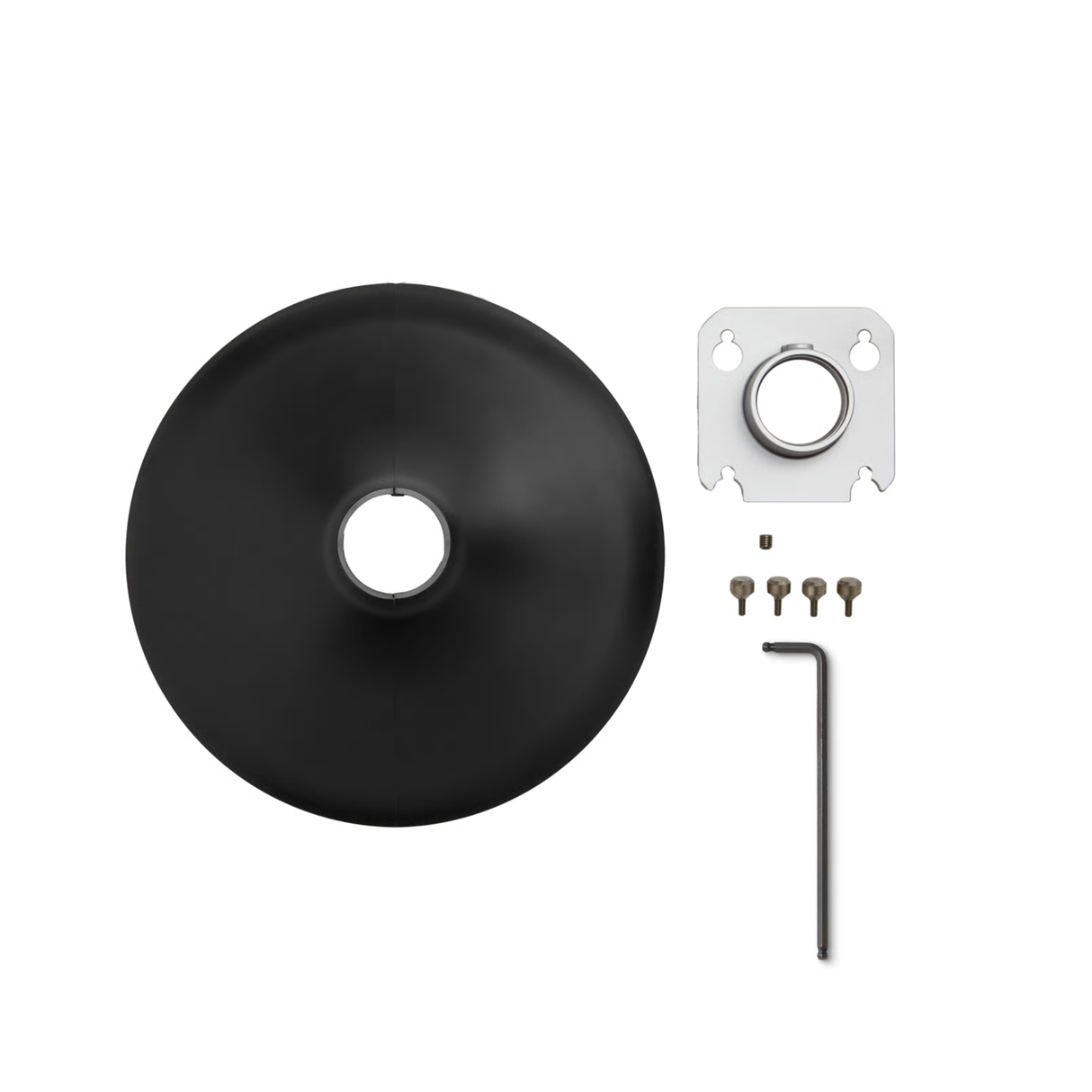 Shure A901-R-PM 1.5" Pole Mount Kit, MXA901 Round, Blk