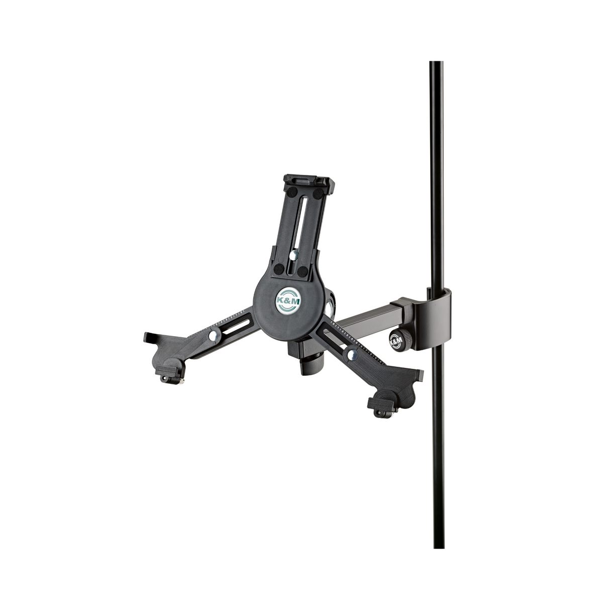 K&M 19791 tablet PC holder with clamping prism, black